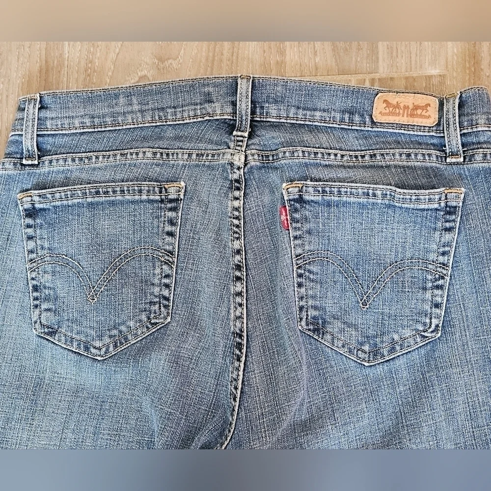 LEVI'S CURVY BOOT CUT JEANS SZ 33/16 S BLUE - Picture 3 of 10